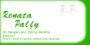 renata palfy business card