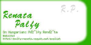 renata palfy business card